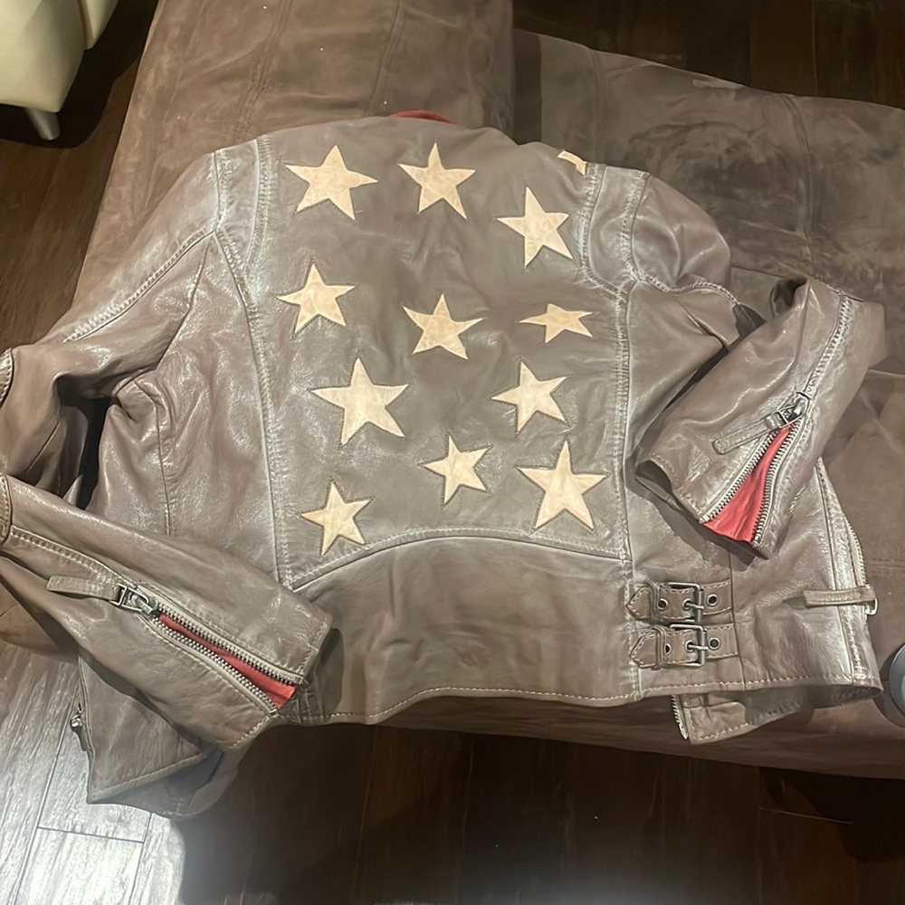 Gorgeous Mauritius leather jacket “Christy” M